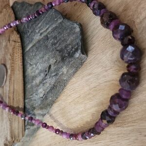 Jay King Raspberry Sapphire and Sterling Silver NWOT